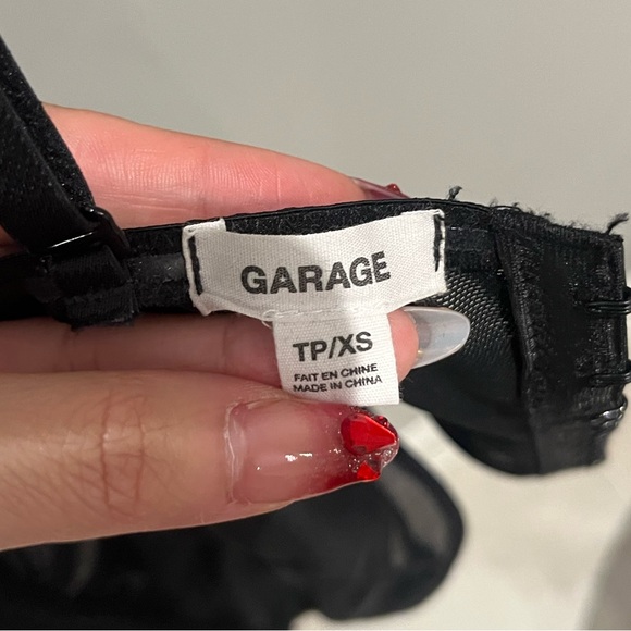 GARAGE black floral lace corset top - Picture 6 of 6